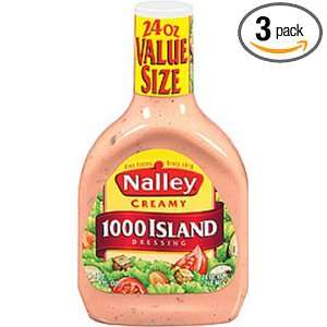 Nalley Creamy 1000 Island Dressing, 24 Ounce (Pack of 3)  