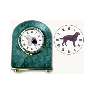 Flat Coated Retriever Marble Arch Clock, 2.5 Inches Tall 