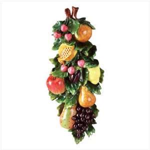  MIXED FRUITS WALL PLAQUE: Home & Kitchen