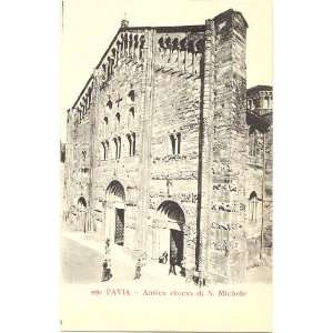   Vintage Postcard Chiesa di San Michele Pavia Italy 