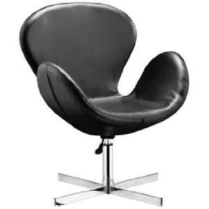  Zuo Cobble Black Swivel Chair: Home & Kitchen