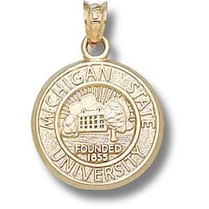  Michigan State University Seal Pendant (Gold Plated 