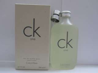 Calvin Klein CK One Unisex 6.7 oz Eau de Toilette Spray 088300107438 
