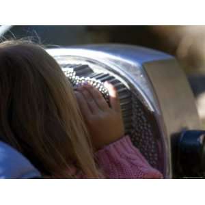 Child Looks Through Coin Operated Binoculars, Pittsburgh, Pennsylvania 