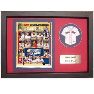  2007 Red Sox WS Mini Jersey frame