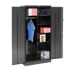   Combination Industrial Storage Cabinet 36x24x78 Black 