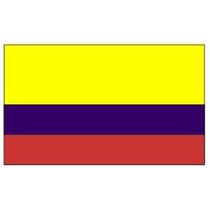 Colombia Flag 3ft x 5ft Superknit Polyester