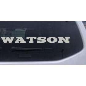  Silver 12in X 1.2in    Watson Names Car Window Wall Laptop 