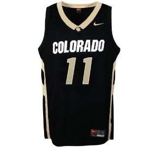  Nike Colorado Buffaloes #11 Black Replica Basketball 