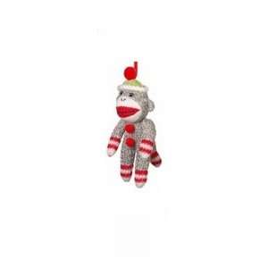  5 Classic Red Sock Monkey Christmas Ornament: Home 
