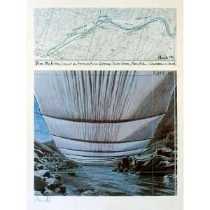   Arkansas River From Above SIGNED by Christo   1995