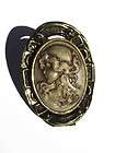 Vintage Antique Roman Victorian Style Carved INTAGLIO Cameo Gold Ring 