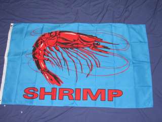 3X5 SHRIMP FLAG SEAFOOD FLAGS NEW BANNER SIGN F814  