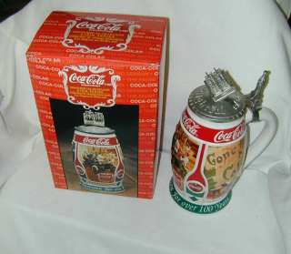 COCA COLA HISTORICAL SLOGANS STEIN SERIES NEW BOXED RET  