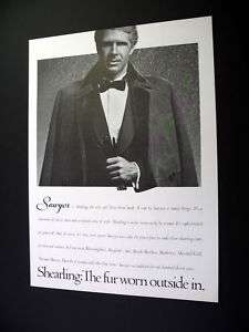 Sawyer Shearling Coat fur coats 1980 print Ad  
