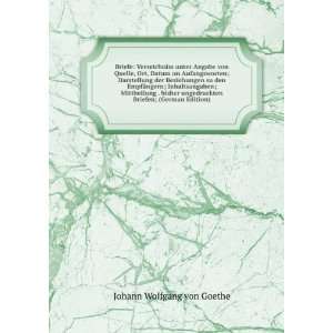   Briefen; (German Edition): Johann Wolfgang von Goethe: Books