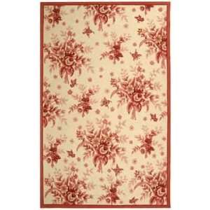   HK250C Ivory and Rose Country 56 x 56 Area Rug
