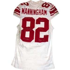  Mario Manningham Game Used 2010 2011 Jersey w/ Game Used 1 