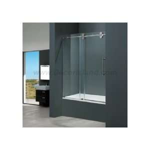 Vigo Industries 60 Frameless Tub Shower Door W/ 3/8 Frosted Glass 