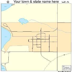  Street & Road Map of Villard, Minnesota MN   Printed 