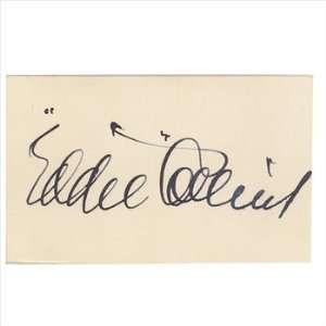  Eddie Collins Autographed / Signed 2x3 Card (PSA/DNA 