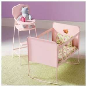  Kids Imaginary Play: Doll High Chair & Crib: Toys & Games