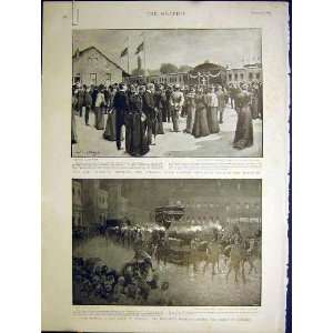  Funeral Queen Denmark Roskilde Cathedral Print 1898