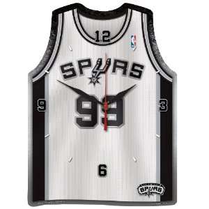   Antonio Spurs High Definition Clock ? Jersey Shaped: Sports & Outdoors
