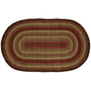   : Cinnamon Oval Rug 3 X 5 Country Rustic Primitive: Home & Kitchen