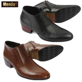 MOODA COONI NEW MENS FASHION LUXURY LEATHER ANKLE BOOTS SHOES BLACK 