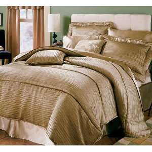   : Crystal Pleat Satin King Comforter Set, 106 x 92 Home & Kitchen