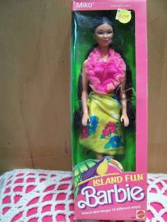 Miko Island Fun Barbie Original Box 1987 #4065  
