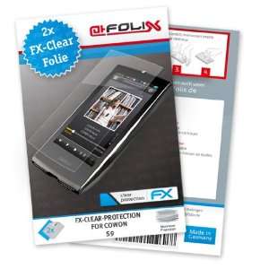  2 x atFoliX FX Clear Invisible screen protector for Cowon S9 