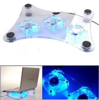 Fan Led USB Cooling pad cooler for PS3 Slim Xbox PC Laptop Notebook 