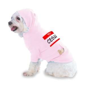  HELLO my name is CESAR Hooded (Hoody) T Shirt with pocket 