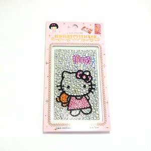  HELLO KITTY pink dress cellphone crystal sticker for 