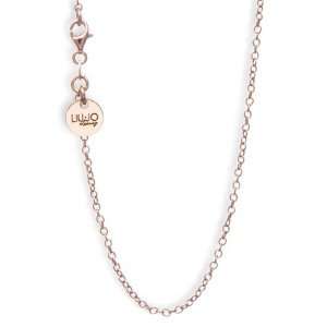 Liu Jo Ladies Necklace in Pink 925 Silver, form Chain, line My Lucky 