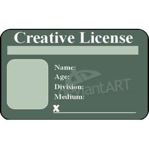  Creative License ID Card PVC Badge Custom Cards