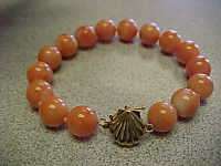 Beautiful 14k Angel Coral Estate Bracelet Make Offer  