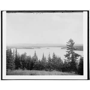  Raquette Lake from the crags,Adirondack Mountains