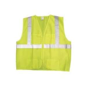  22838   ANSI Class 2 Lime Vest with Silver Reflective 