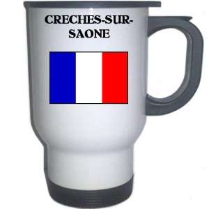  France   CRECHES SUR SAONE White Stainless Steel Mug 
