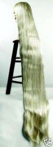 LONG WIG 5 COUSIN IT Deluxe smooth Costume Prop BLONDE  