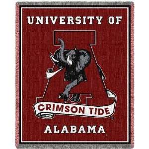  University of Alabama Crimson Tide Jacquard Woven Throw 