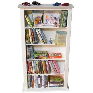  CD DVD Wall Rack Media Storage Tower in White 2401WH
