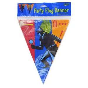  24 Top Secret Party Flag Banners 12 Home & Kitchen