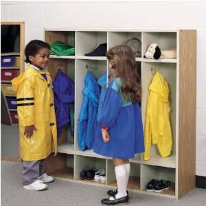   Childrens Coat Locker with Hooks Color Berry Blue 