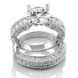  Lovely Cubic Zirconia Wedding Ring Set 