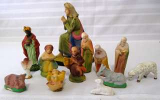 Nativity Scene 13 Different Pieces (10 piece set) + 3 Additional 
