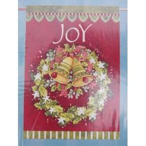  Joy Christmas Wreath with Bells: Patio, Lawn & Garden